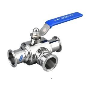 Hygienic Grade Three-Way Clamp Ball Valve