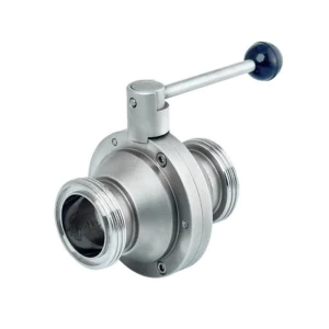 Sanitary Threaded Butterfly-Type Ball Valve