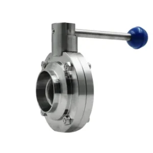 Sanitary Manual Thread Welded Butterfly Valve